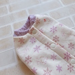 再販🌸 犬服S うさぎのお散歩 パープル バックオープン(背中開き)✨送料無料✨