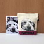 愛犬の刺繍ポーチS