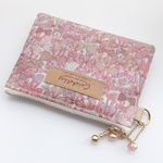 LIBERTY　リバティ　Jenny's Ribbons/ ジェニーズリボンズ　7P　◆　ビニコのクリアミニポーチ　★パスケース、コイン、キーケースに♪　