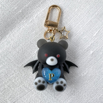 『イニシャル可』悪魔のくまさんキーホルダー