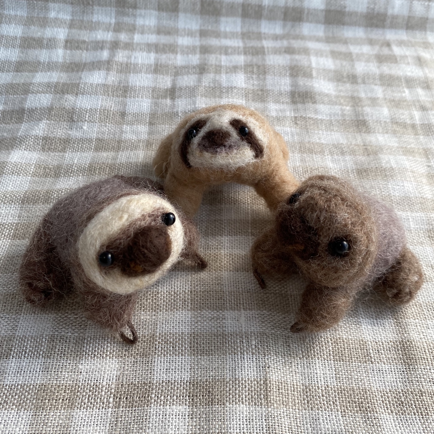 ハンドメイド フタユビナマケモノ　ぬいぐるみ　テディベア　作家さま　アーティスト オーダー品 フタユビナマケモノ ぬいぐるみ sera 通販 5031160