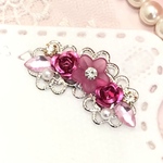 ピンク　花　マスクチャーム　マスクアクセサリー　マスク飾り　マグネット  ピアス　ブローチ　イヤリング　