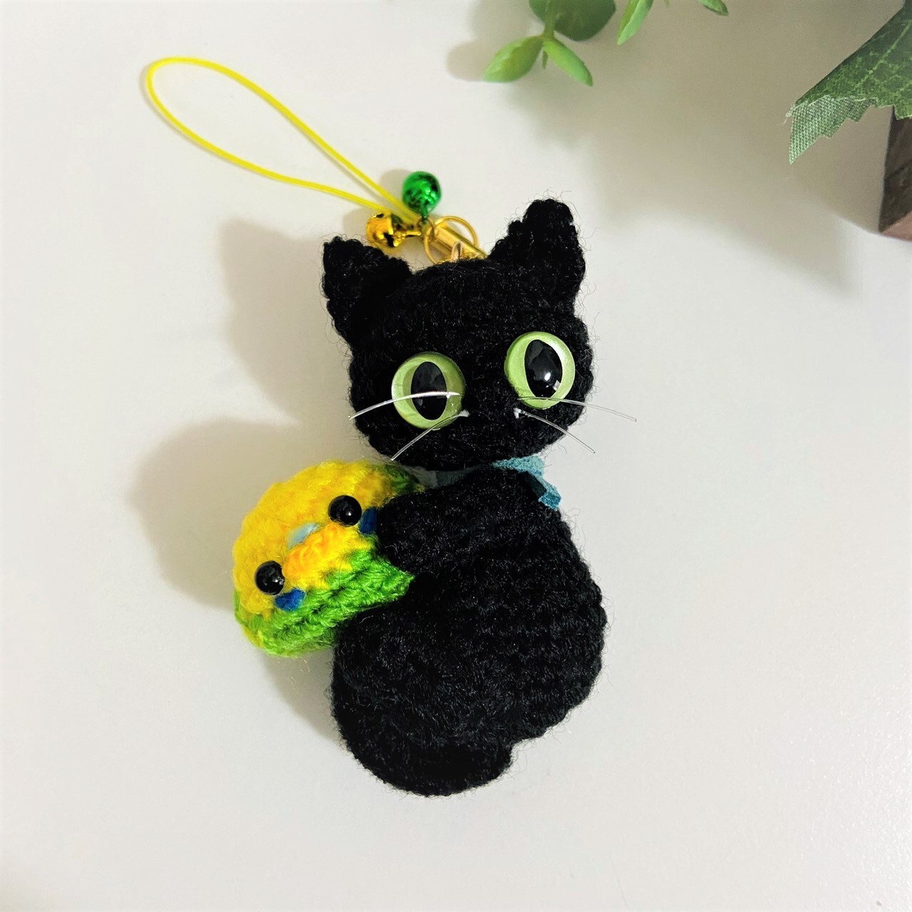 シマエナガと茶トラ猫♡あみぐるみ♡ - くろねこROOM | minne