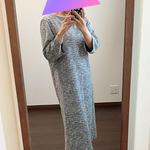ツイードニット♡柔らかワンピ