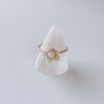 sale✩白いお花のリング