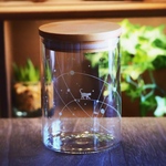 宇宙を旅する猫 ガラス キャニスター 580ml