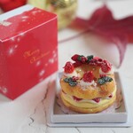 再販 ミニチュア シュー クリスマス リース ケーキ 
