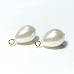 【チャーム】貝パール　ドロップ14mm　2個　ハンドメイド素材