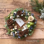 ご売約済みのお品です♡クリスマスリース*青林檎と木の実