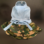 ダンガリー&迷彩柄ワンピ
