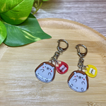 ハリネズミ&名札キーホルダー