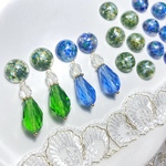 【Ayana様専用】💚レジン×ビーズピアス