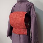 すぐに結べる「さくら造り帯」双鳥文様のお太鼓