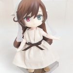 ベーシック無地_ベージュゆったりワンピース【ねんどろいど/オビツ11】