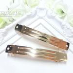 2個入り☆大サイズ83×11mm ゴールド 高品質　バレッタ金具　土台