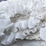 ＊再入荷＊50cm単位 ワイヤー入り プリーツフリルブレード 白 BK221047 ハンドメイド 手芸 素材 材料