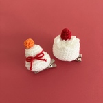 クリスマスとお正月のベビーヘアクリップセット