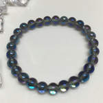 キラキラ♪アクアオーラ水晶ブレス6mm