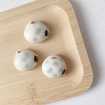 【数量限定受注制作】もちなごま文鳥の豆大福 キーホルダー