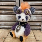 この時期だけの〜ハロウィンチックなオレンジのモヒカンパンダちゃん🧡