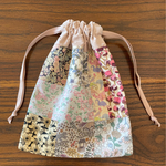 ⑥ハロウィンSALE☆リバティ、パッチワークの巾着袋☆