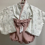 ベビー袴　小花柄