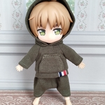 即購入OK☆大きなフードのパーカーとサルエルパンツセット☆ねんどろいどどーる専用