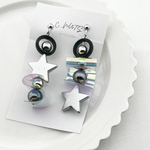 スター×シルバー　アシメピアス　イヤリング