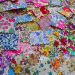 リバティ布シールギザギザカット１００枚　おまけつき