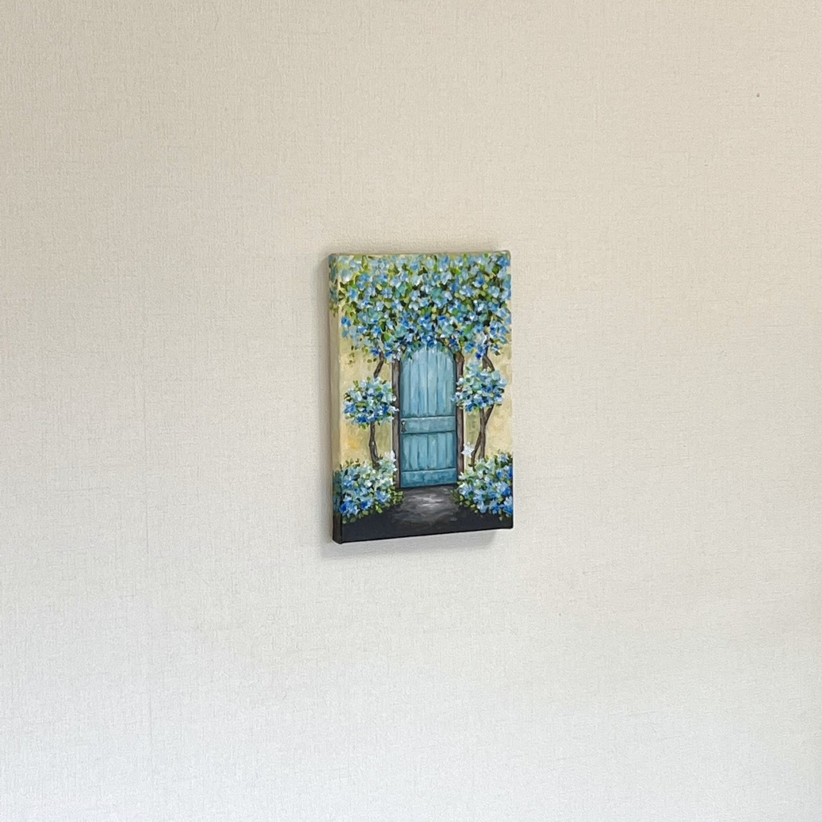 アクリル画《原画》✴︎ 夢見るアンティークDoor✴︎ 〜 ブルー