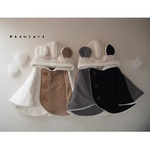 suiiiiiiiiii様ご予約品：*耳付きあったかmokomokoベビーポンチョ*