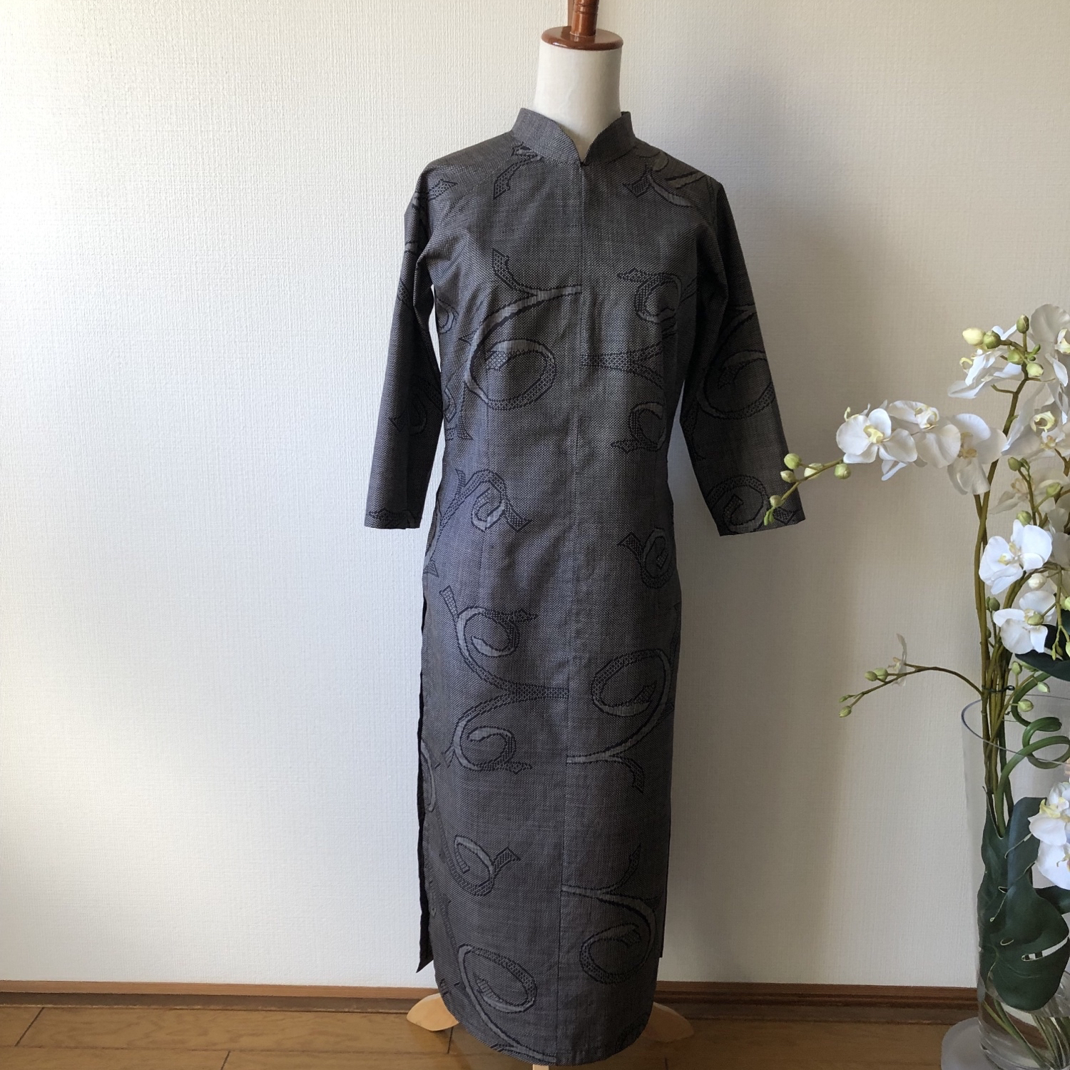 40%off)大島紬のアオザイ／着物リメイク・一点物 - nonnon1424 | minne