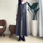 スウェット素材♪２WAYジャンパースカート（Dark Grey）