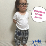 定番ギンガムチェックのドロワーズ風 miniポッケ付きpants