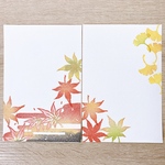 🍁秋のポストカード【2枚セット】