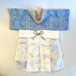 小型犬用着物袴(空色)Lサイズ