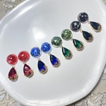 【atsuaitoshi様専用】💚レジン×フラワードロップピアス