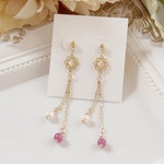ruby＆ pearlピアス♡