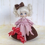 とろけるチョコレートのワンピース　オビツ11、ピコニーモP用