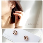 ピアス °+.*dot pattern°+.*ドット( スタッドピアス サージカルステンレス 樹脂ピアス ノンホールピアス ) パーツ変更可