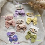 プチギフトにも🎀リボン&刺繍ヘアピン