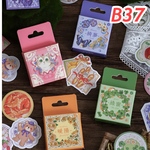 B37♡海外♡ミラーフラワーシリーズ♡フレークシール