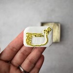 【限定１個】メモチョウ　meganehankoの消しゴムはんこ