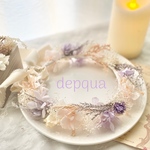 【送料無料】ベビーキッズ花冠　~princess purple~  花かんむり　ベビー　キッズ　はなかんむり　リングガール　ベビー花冠　子供用花冠　結婚式　誕生日　バースデー
