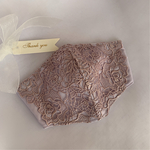 クレンゼ×刺繍生地　ダブル抗菌マスク　レースマスク　　🌸裏地　藤色の上品でリッチなマスク　パリッとシャンとしたマスク　肌に優し銀イオン効果◎