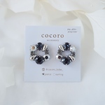 black silver circle⭐︎ピアス/イヤリング