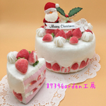 🧑‍🎄🎄クリスマス苺ケーキ(小物入れ)染126