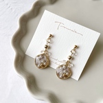 【ﾋﾟｱｽ 】half pearl flower / ｻﾝﾄﾞﾍﾞｰｼﾞｭ