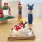 ミニチュアスイーツ■クリスマスケーキ②■（シルバニア ファミリー リカちゃん）