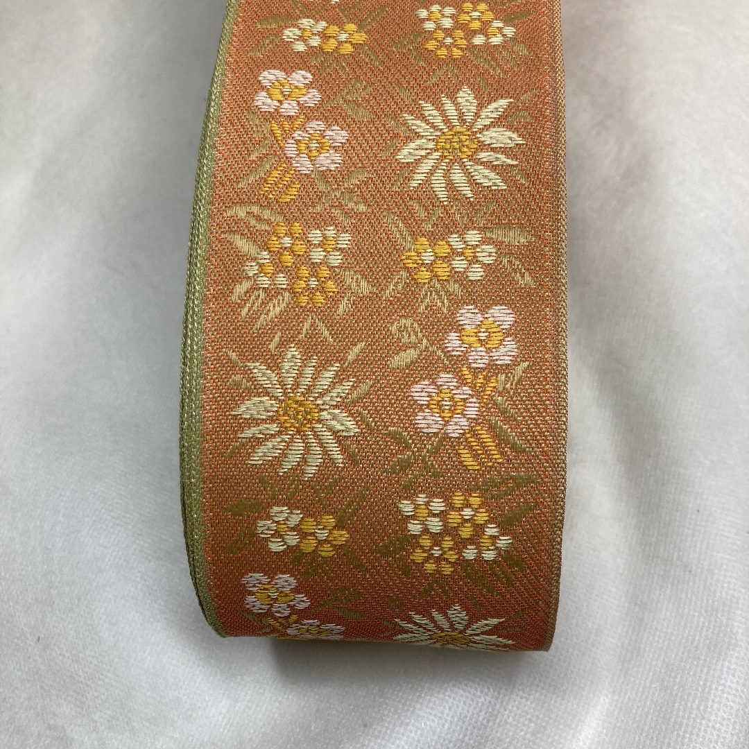 H-40椿華 畳へり畳ヘリ畳縁ハンドメイド髪飾り着物小物作り